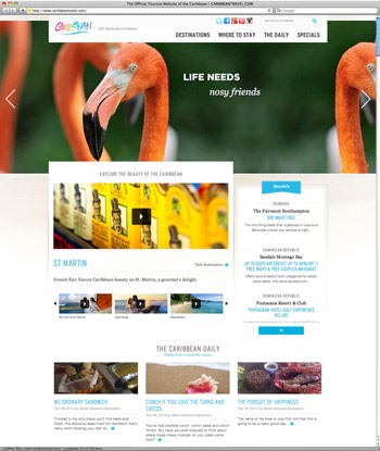 Caribbean Travel Website